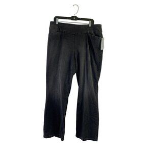 Westbound Women's Bootcut Black Distressed Pants
